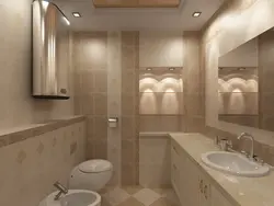 Бело бежевая ванная комната фото