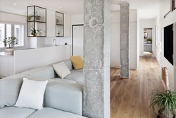 Apartment design concrete walls