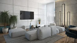 Дизайн квартиры бетонные стены