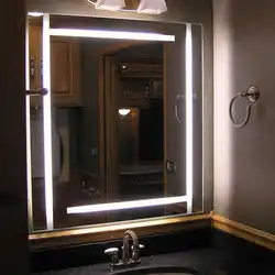 Full wall bathroom mirror photo
