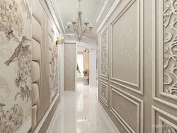 Hallway design with moldings