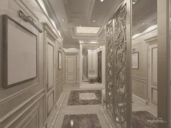 Hallway design with moldings