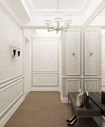 Hallway design with moldings