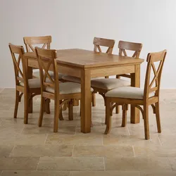 Photo Of Wooden Tables And Chairs For The Kitchen