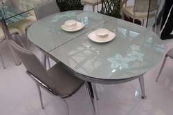 Glass tables kitchen design