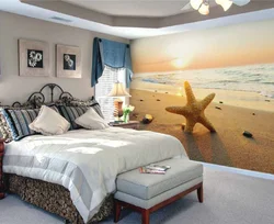 Спальня ў марскім стылі дызайн