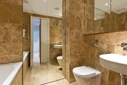 Дизайн ванной комнаты коричневый мрамор
