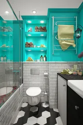 Turquoise bath design photo