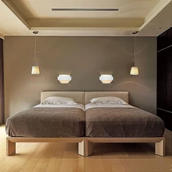 Photo Of Hanging Lamps In The Bedroom