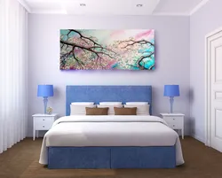 Large Photo On The Wall In The Bedroom