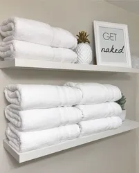 Towels in the bathroom photo
