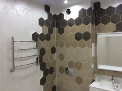 Honeycomb Tiles For The Bathroom In The Interior