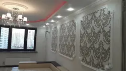 Дизайн гостиной рамки на стенах