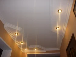 Plasterboard ceiling design hallway