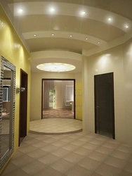 Plasterboard ceiling design hallway