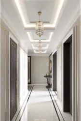 Plasterboard ceiling design hallway