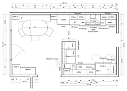 Kitchen living room layout design project