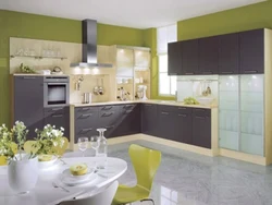 How to combine colors in the kitchen interior photo