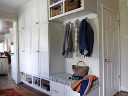 Hallway cabinet layout photo