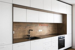 White straight kitchen design