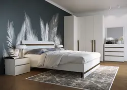 Сучасныя спальні дызайн інтэр'еру шпалеры