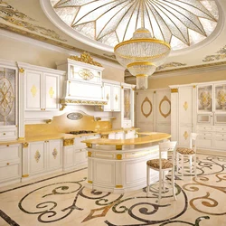 Gold Kitchen Design Photo