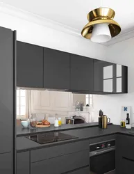 Anthracite kitchen color photo in the interior