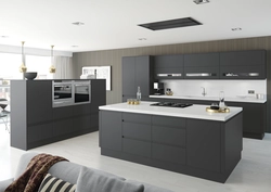 Anthracite Kitchen Color Photo In The Interior