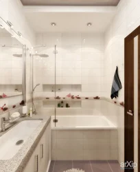 Design of a small bathroom in a panel house