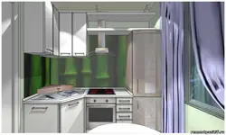 Kitchen design 2 by 2 5 with refrigerator