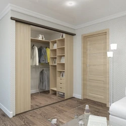 Встроенная гардеробная коридор фото