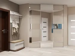 Встроенная гардеробная коридор фото