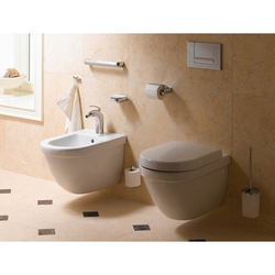 Photo of bidet and toilet in the bathroom