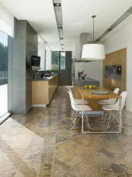 Porcelain Tiles In The Kitchen Photo