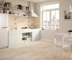 Porcelain tiles in the kitchen photo