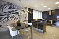 3 d walls in the kitchen photo