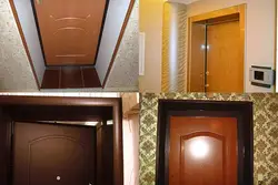 Koridorun giriş qapılarının dekorasiyasının fotoşəkili