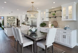 Kitchen Design With White Table