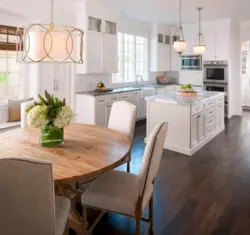 Kitchen Design With White Table