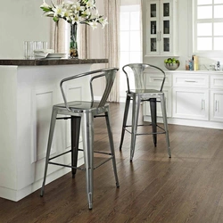 Bar stools in the kitchen for the bar counter photo