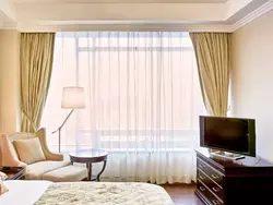 Ceiling Curtains In The Bedroom Interior