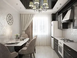 Photo of a kitchen in a two-room apartment in a panel house