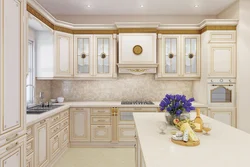 Ivory Color Photo Kitchen