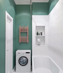 Design Of A Bathtub With A Washing Machine In A Panel House