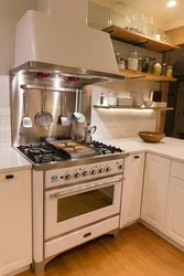 Kitchens with separate gas stove photo