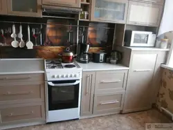 Kitchens with separate gas stove photo