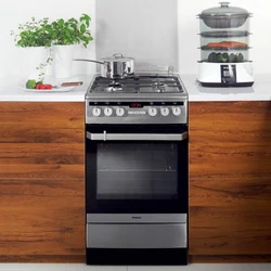 Kitchens with separate gas stove photo