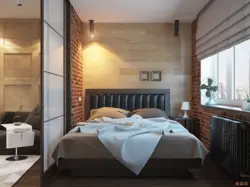 Bedroom Interior With Partitions Photo