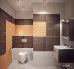 Bath design in one tile color