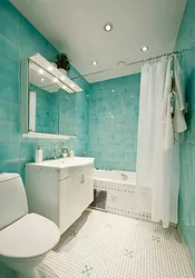 Bath design in one tile color